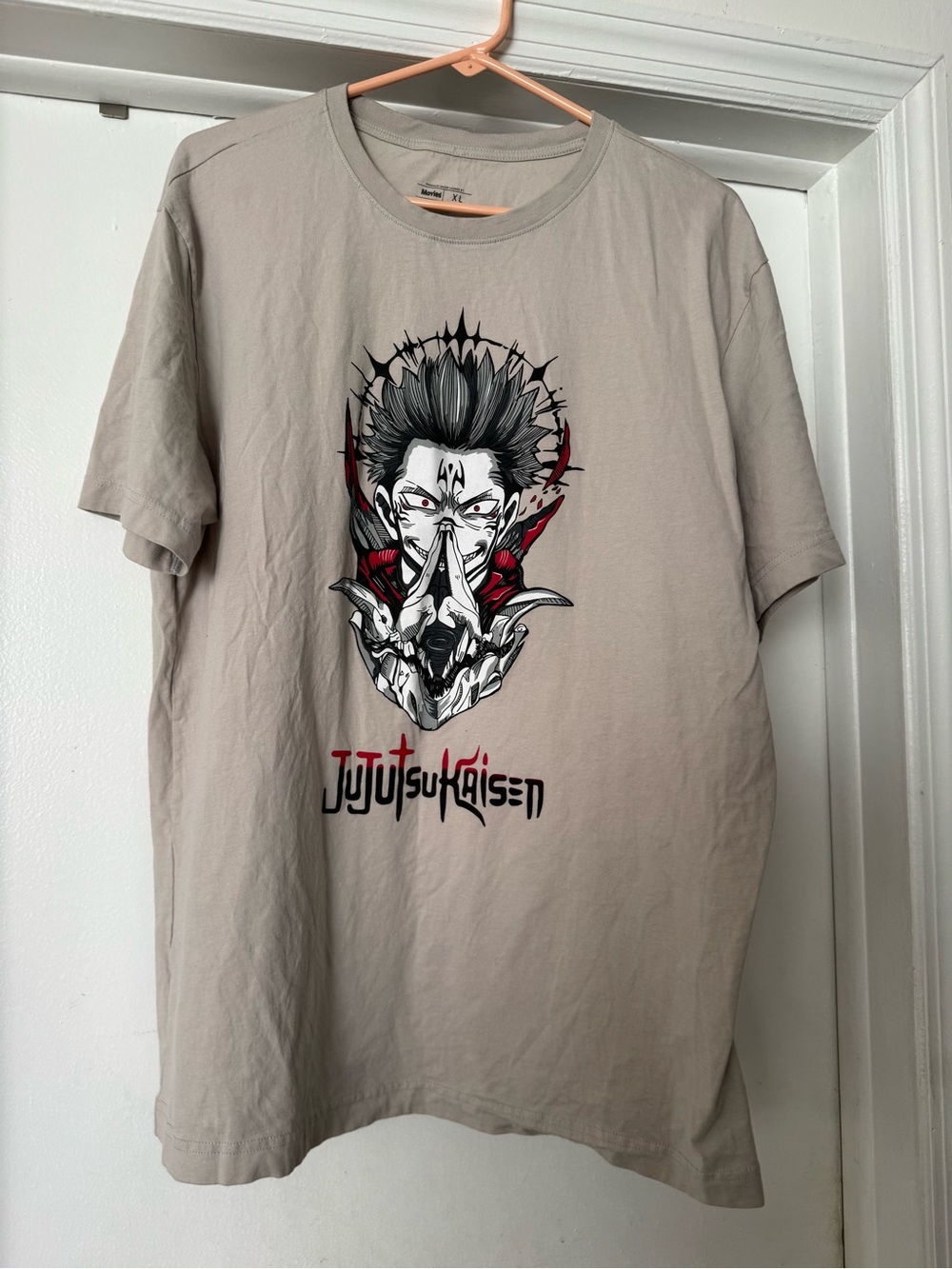 Jujutsu Kaisen Ryomen Sukuna Graphic T-Shirt beige/sand XL